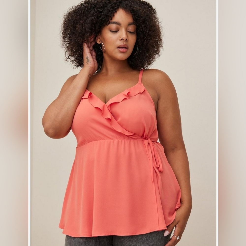 Torrid ruffle tank top